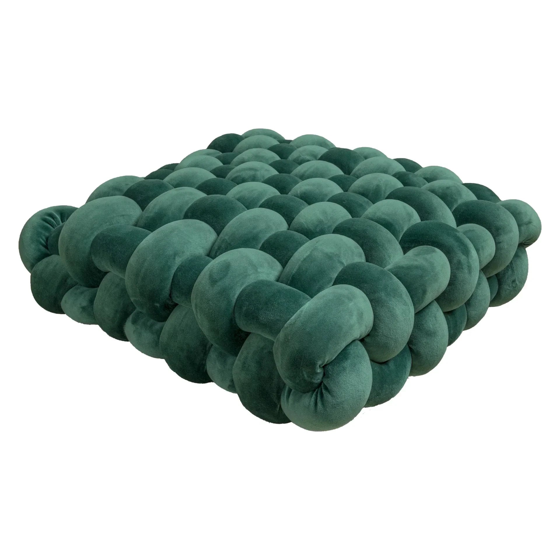 Chunky Woven Knot Cushion by Bowlift