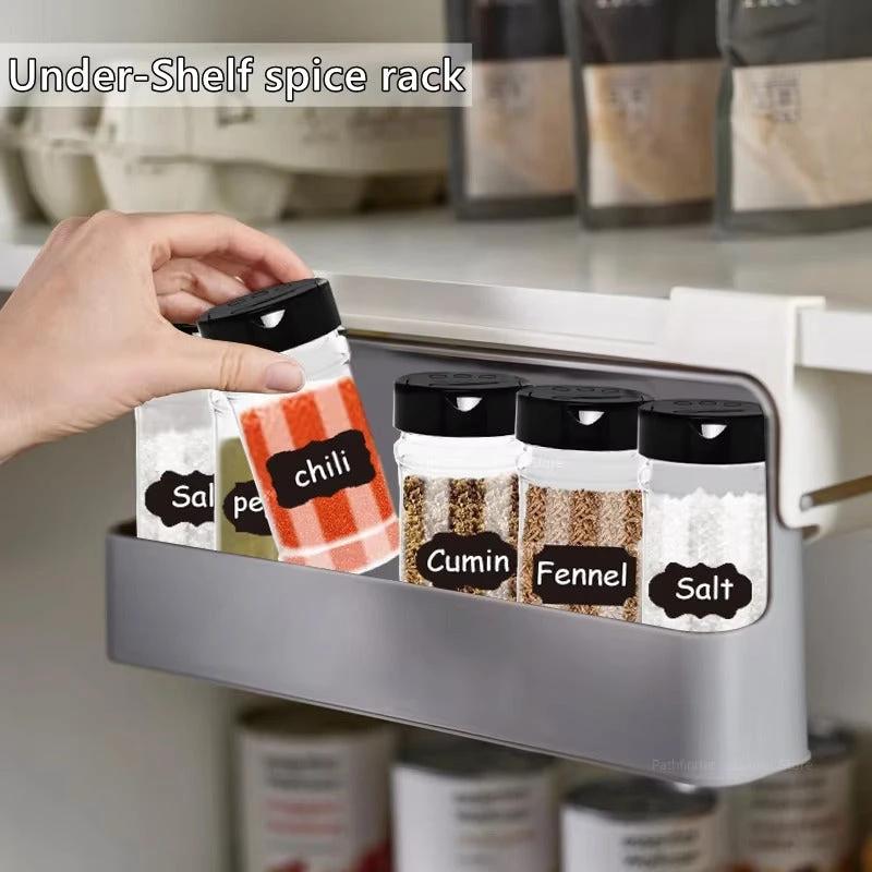 Adhesive Herb Organizer – Sleek Kitchen Storage Solution Bowlift by Bowlift