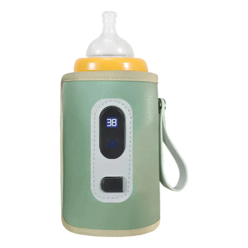WarmEasy Portable Bottle Warmer – USB Rechargeable with Digital Display by BowLift