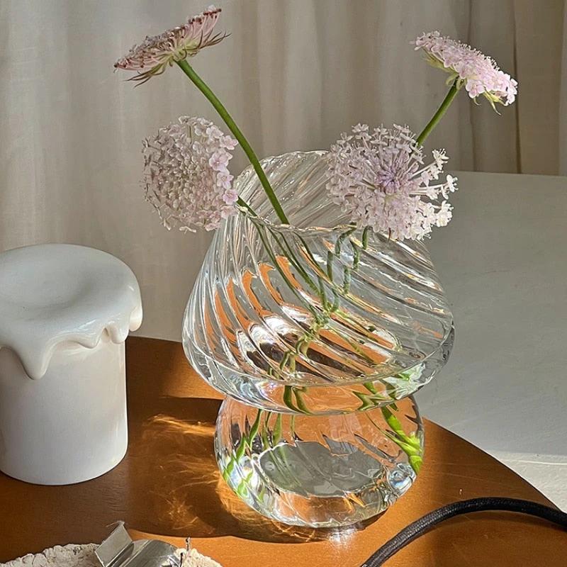 Nordic Stripy Glass Vase by Bowlift