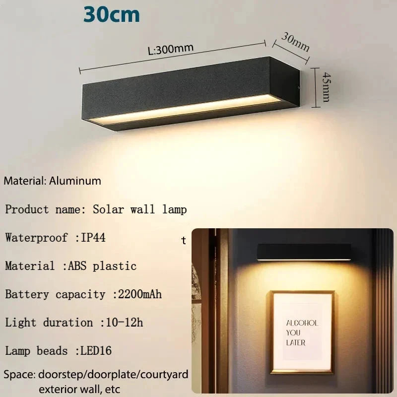 LUMAVIA SolarGlow Solar Garden Lamp LED | Waterproof & Super Bright | House Number Lighting | For Balcony, Wall & Entrance by BowLift