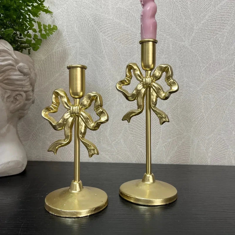 French Wrought Iron Candle Holder by Bowlift