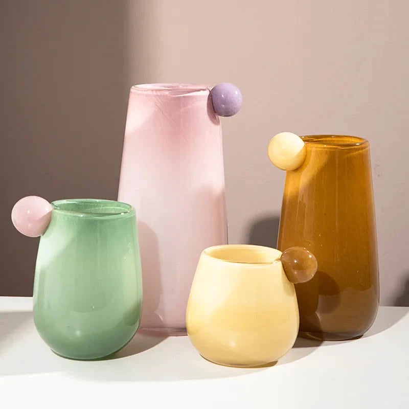 Globe Glass Chubby Vase by Bowlift