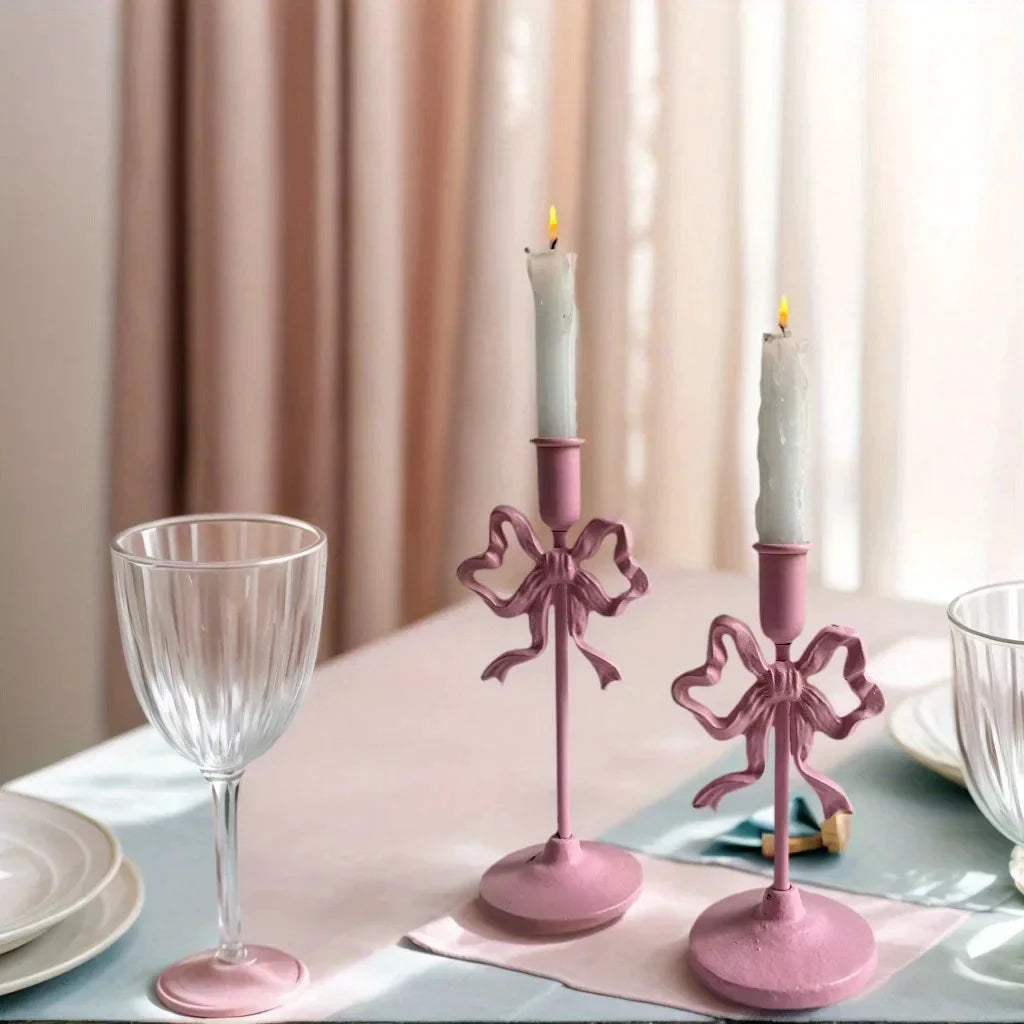 French Wrought Iron Candle Holder by Bowlift