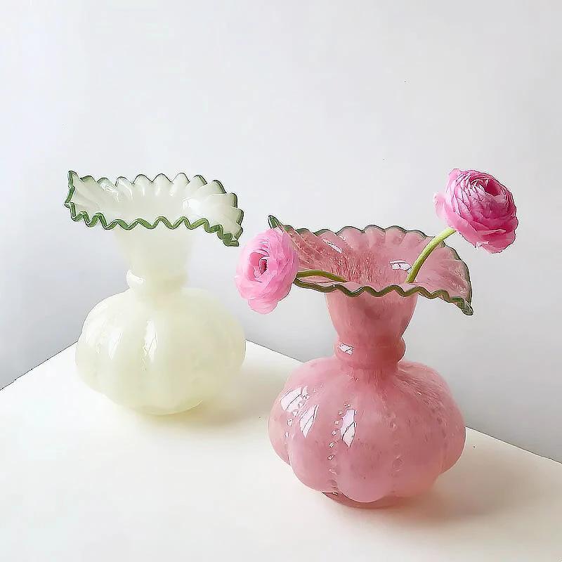 Glass Pumpkin Vase by Bowlift