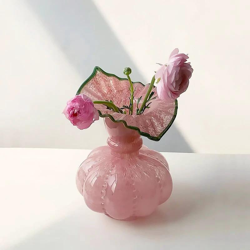 Glass Pumpkin Vase by Bowlift