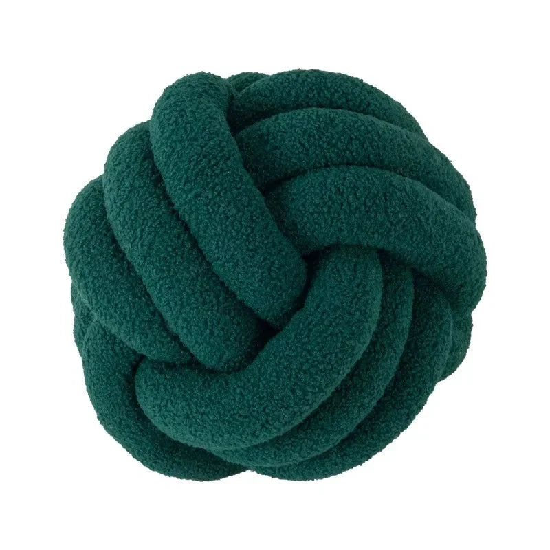 Boucle Rope Knot Ball Cushion by Bowlift