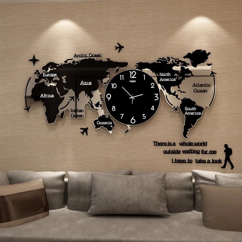 Artsy Time Unique Acrylic 3D DIY Wall Clock by BowLift