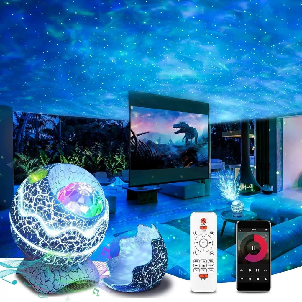 GalaxyGlow – Star projector with Bluetooth speaker and colorful light effects Bowlift by Bowlift