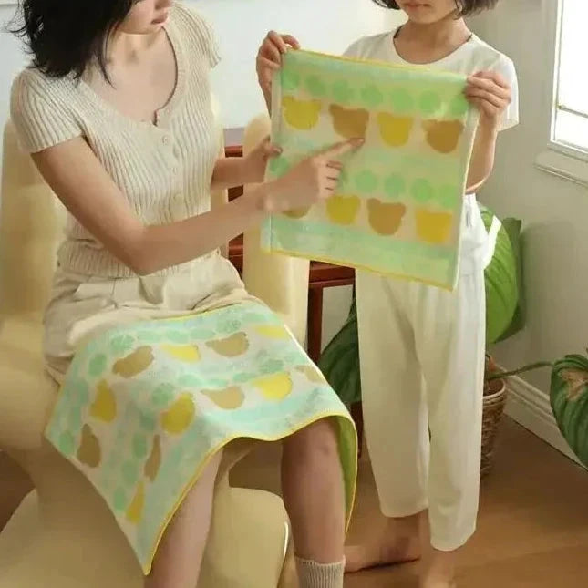 Cute Little Bear Series Cotton Towel Collection by Bowlift
