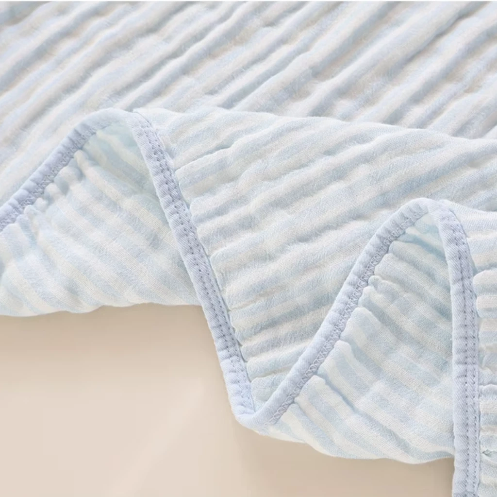 Premium 6-Layer Muslin Cotton & Bamboo Blend Baby Swaddle Blanket by BowLift