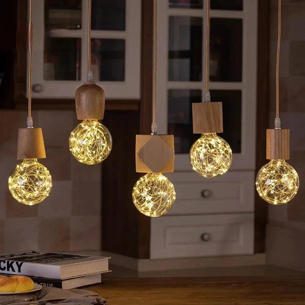 Handcrafted wooden pendant lamp with a naturally warm aura and timeless charm Bowlift by Bowlift