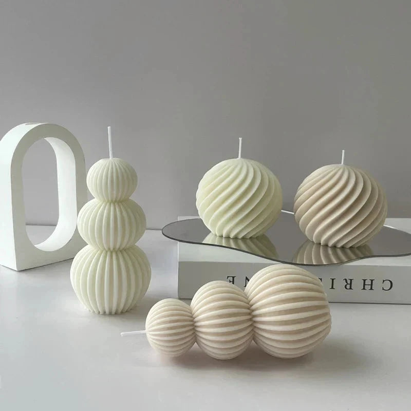 Creative Geometric Scented Candle Golf Ball Design Decoration by BowLift