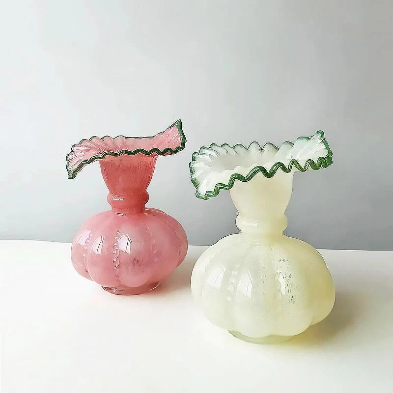 Glass Pumpkin Vase by Bowlift