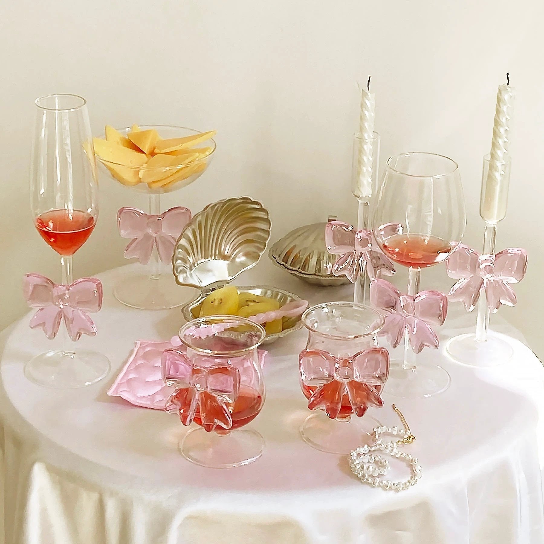 Glass Bow Candleholder by Bowlift