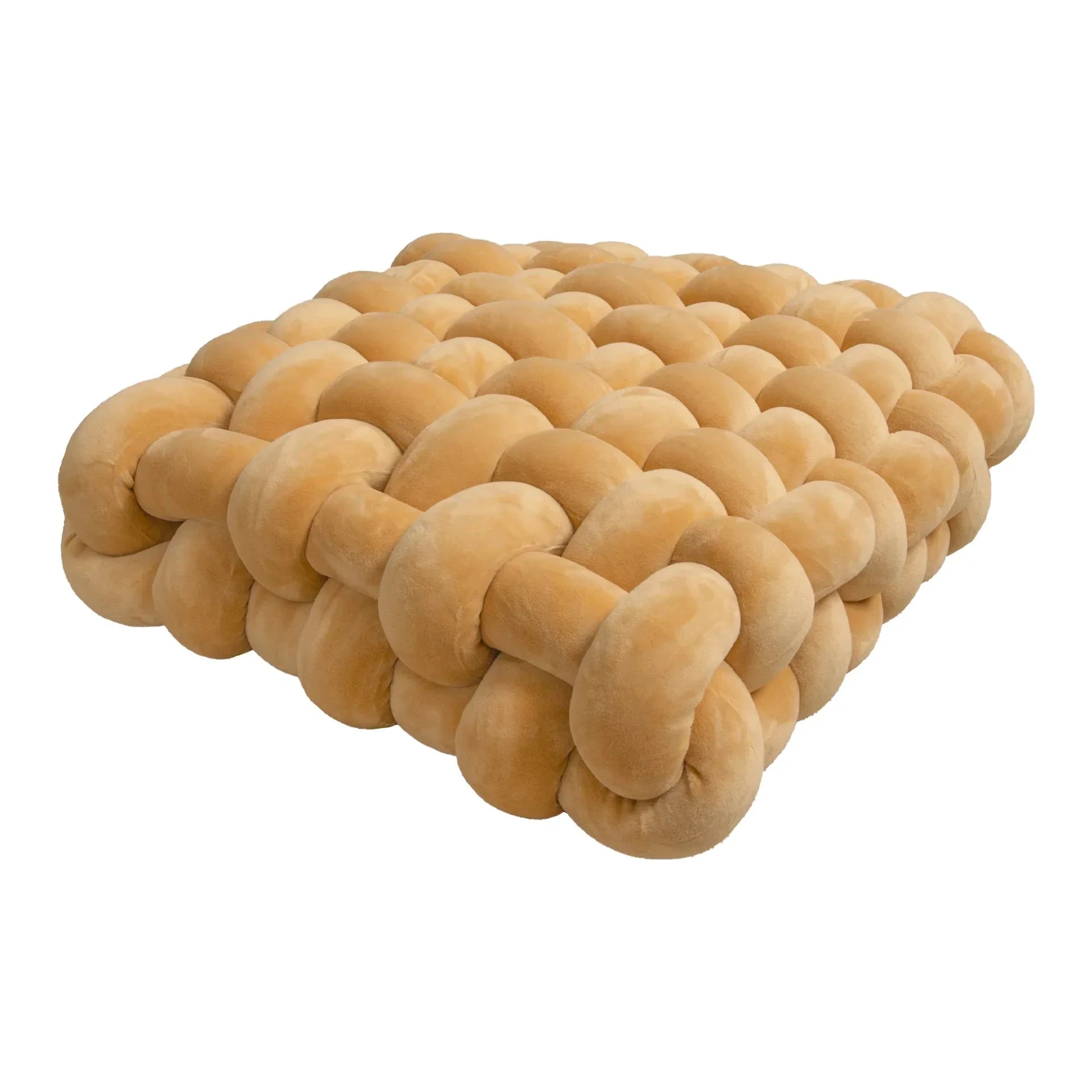 Chunky Woven Knot Cushion by Bowlift