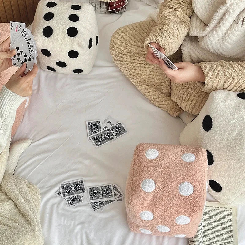 Dice Plush Cushion by Bowlift