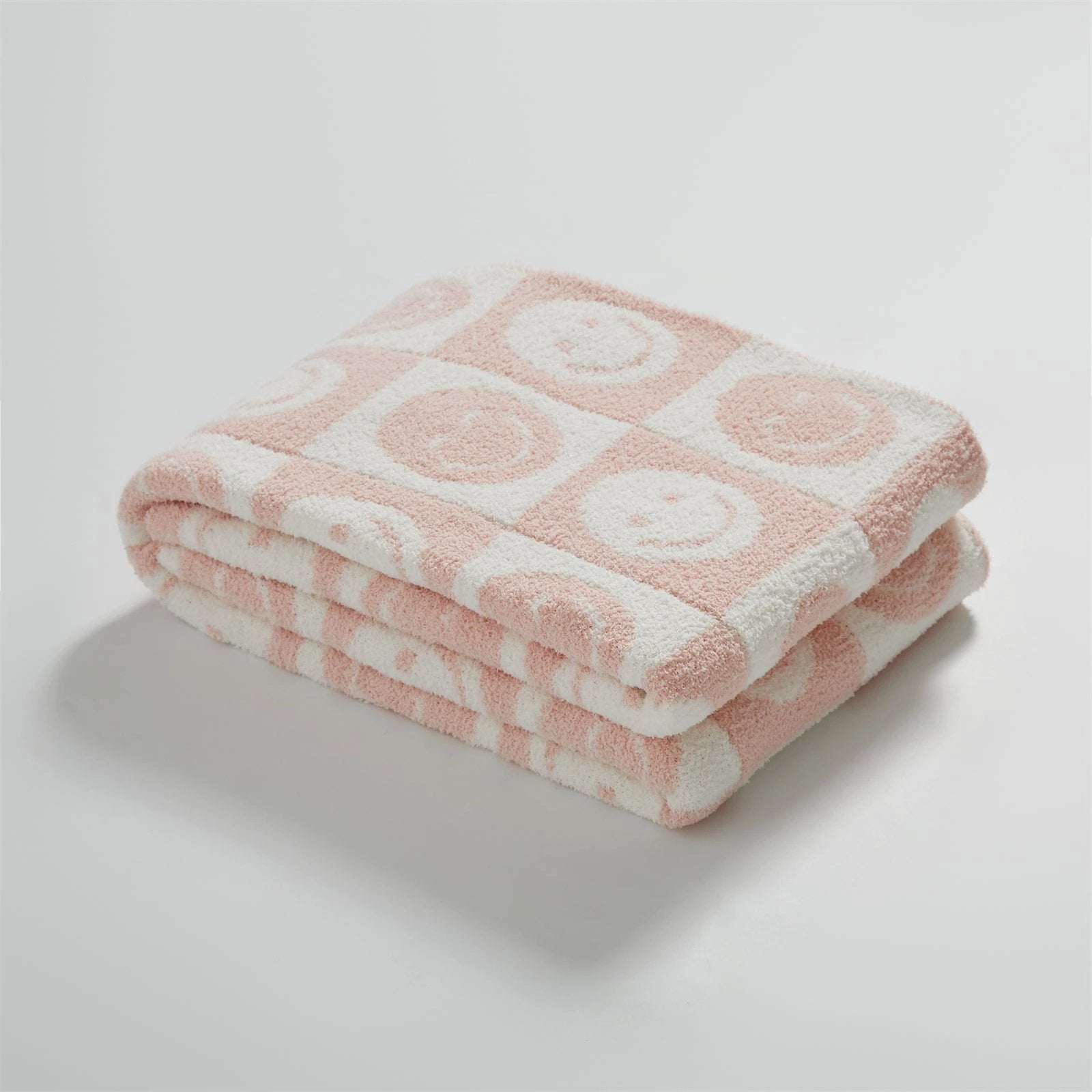 Smiley Checkered Blanket by Bowlift