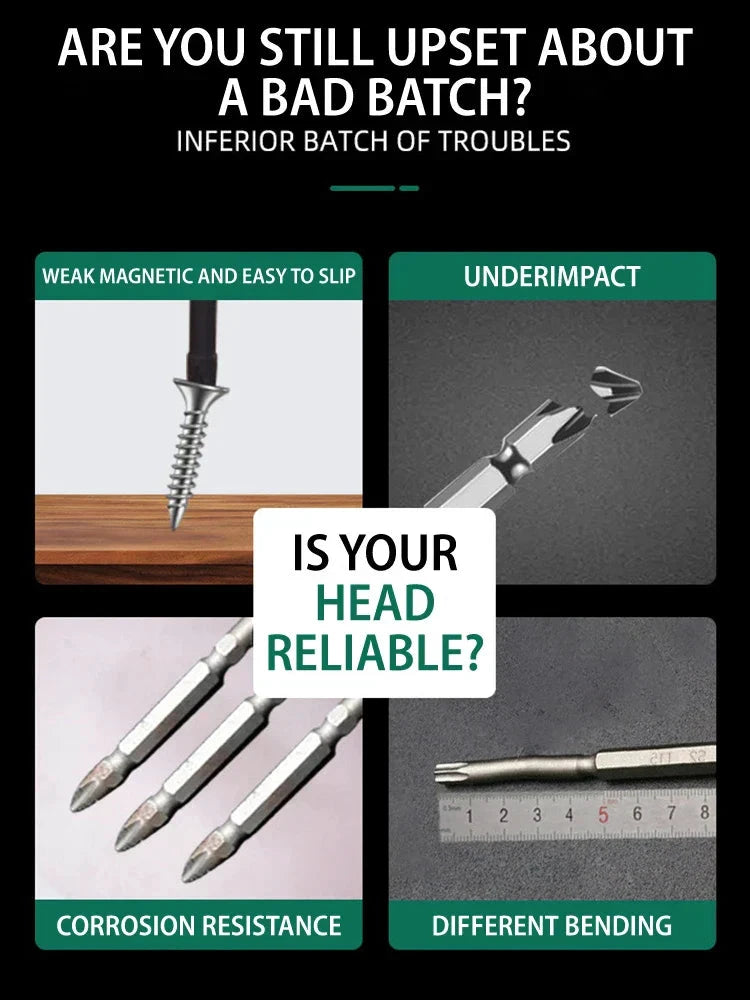 Magnetic Titanium Impact Anti-Slip Screw Head by BowLift