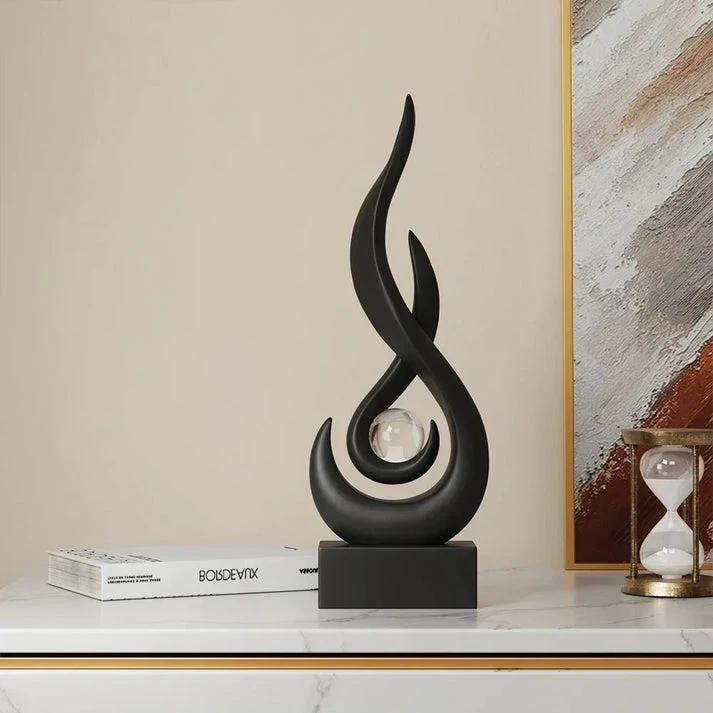 FlowSphere decorative sculpture - elegant room design Bowlift by Bowlift