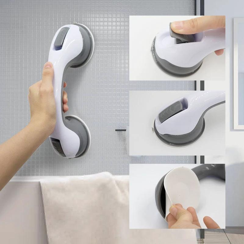 Safety handle with non-slip support and vacuum suction cup - Perfect for bathrooms and showers - Provides stability and support by BowLift