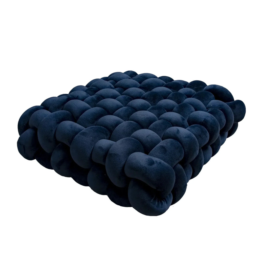Chunky Woven Knot Cushion by Bowlift