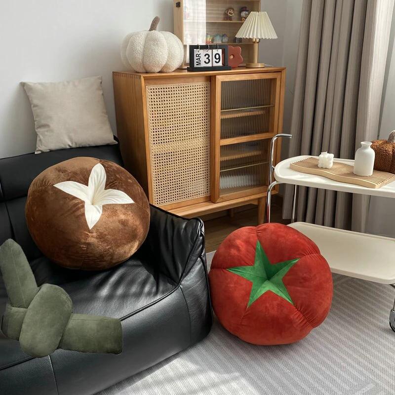 Fluffy Vegetable Cushions by Bowlift