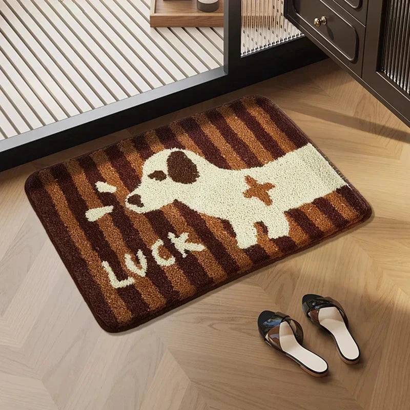 Tufted Dachshund Bathroom Mat by Bowlift