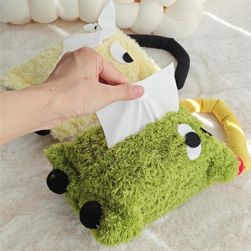 Fluffy Face Tissue Holder by Bowlift