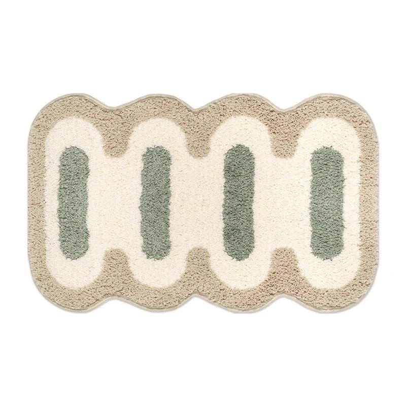 Geometric Tufting Bath Mat by Bowlift