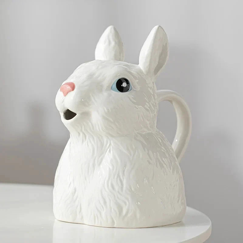 Cute Bunny Ceramic Vase by Bowlift