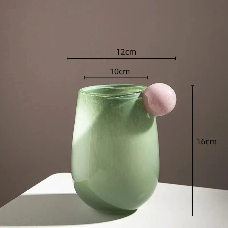 Globe Glass Chubby Vase by Bowlift