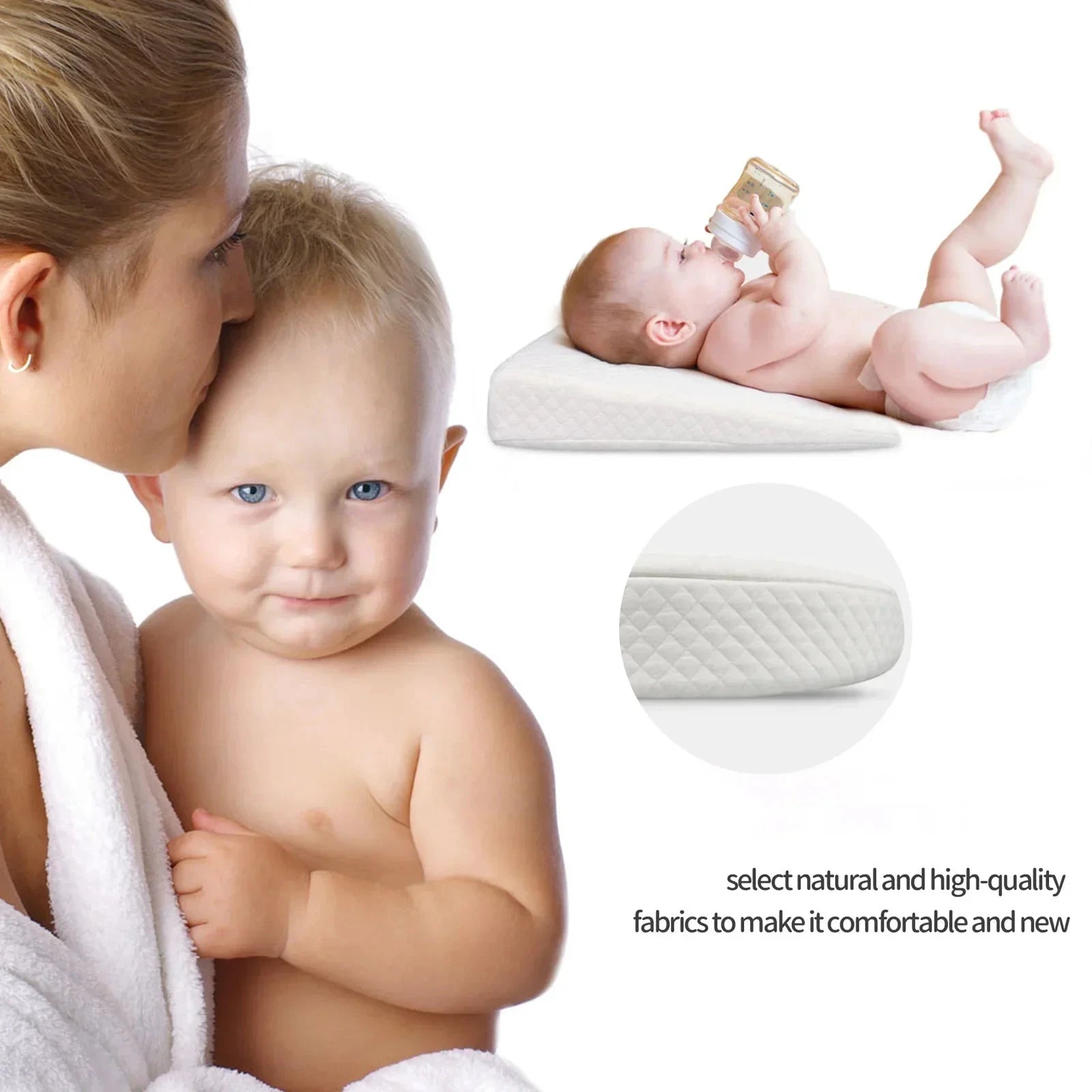 Baby Wedge Pillow – Ergonomic Support Pillow for Babies by BowLift