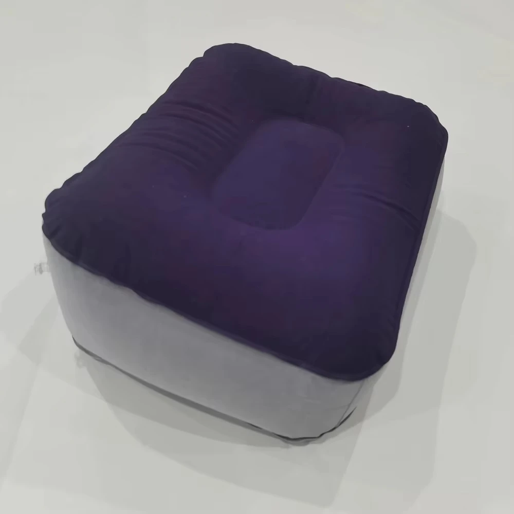 Inflatable Footrest Pillow - Leg Support Cushion for Travel, Office & Home by BowLift