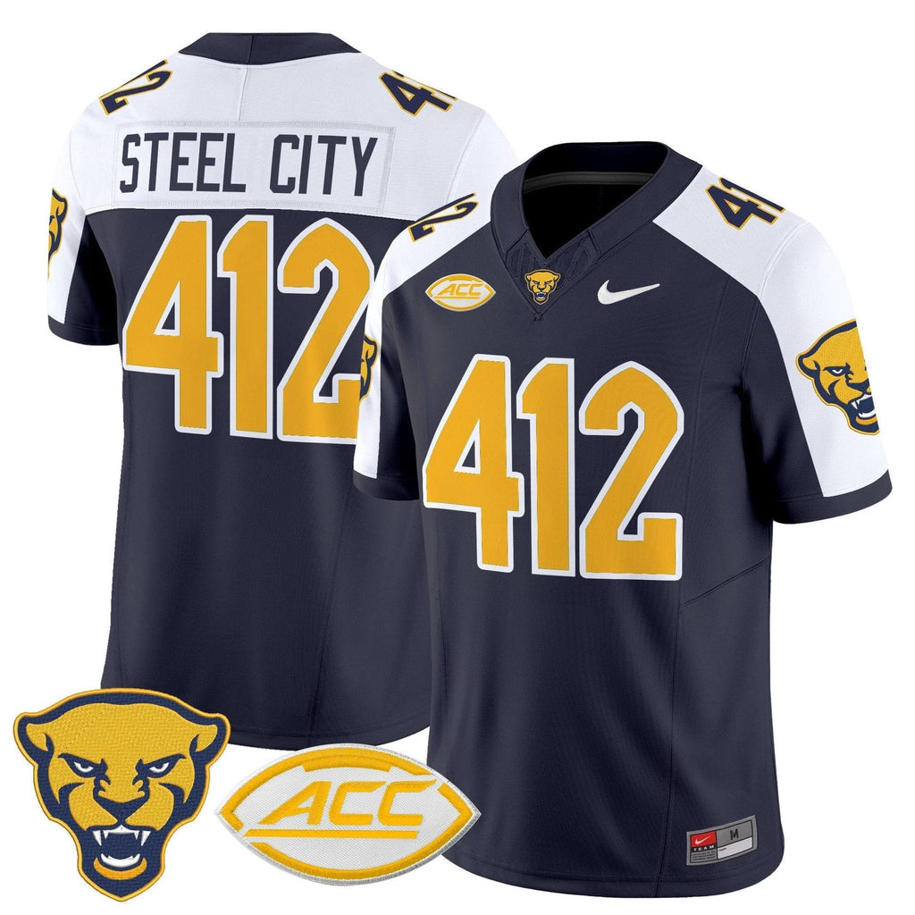 Steel City Jersey #412 Pittsburgh Panthers 2025 Limited Stitched Navy Alter by My Store