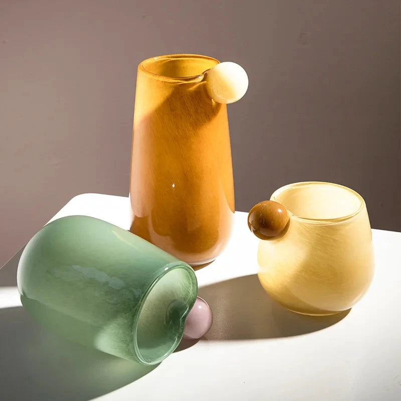 Globe Glass Chubby Vase by Bowlift