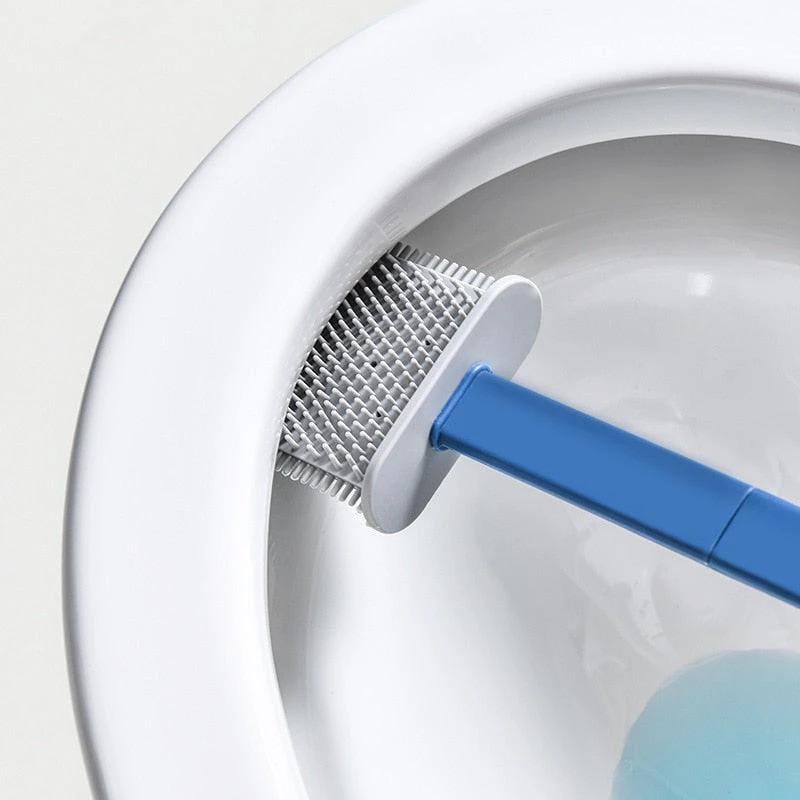 Wall-Mounted Toilet Cleaner Drainer Brush Set by BowLift