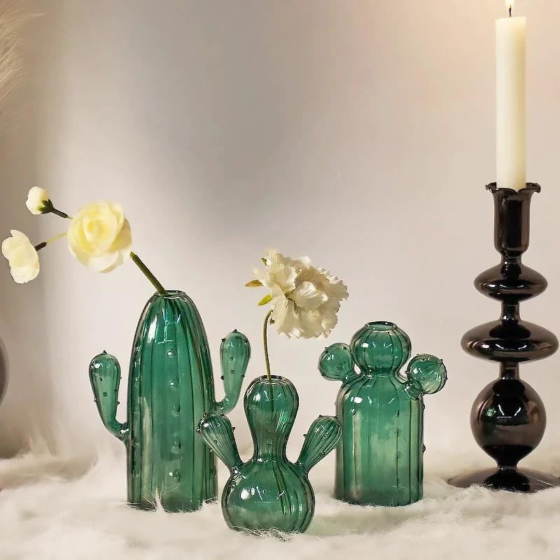 Cactus Glass Vase by Bowlift