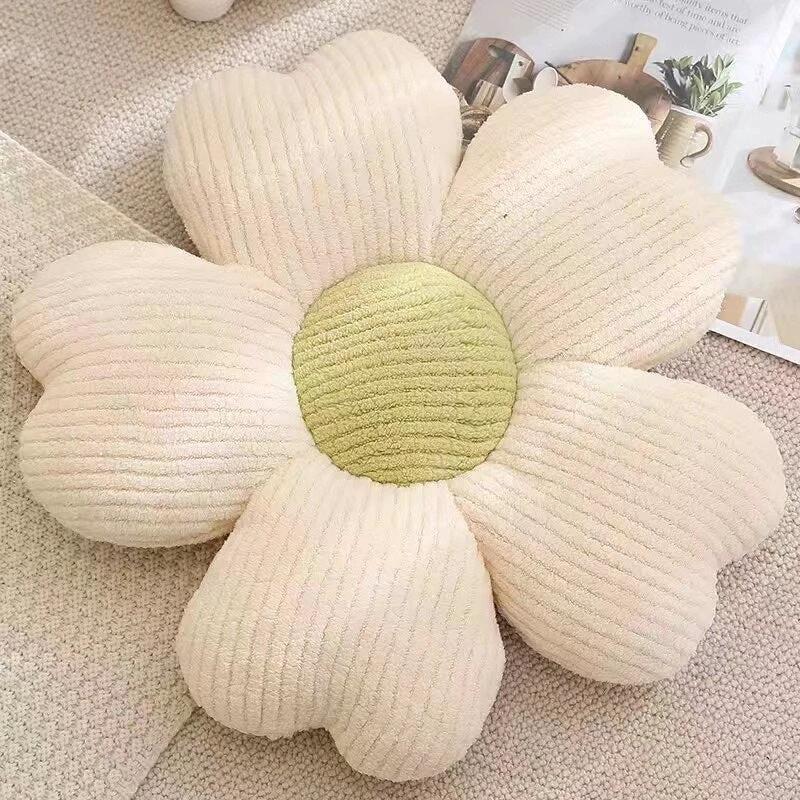 Fluffy Clover Flower Cushion by Bowlift