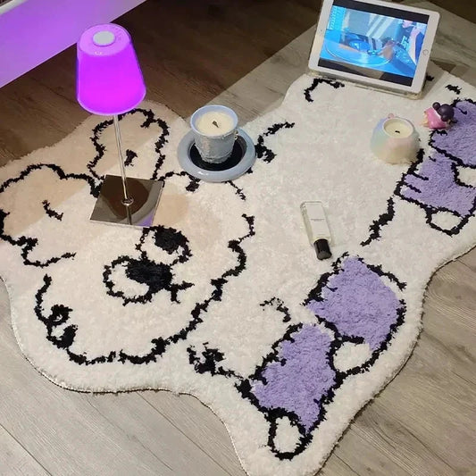 Angry Rabbit Rug by Bowlift