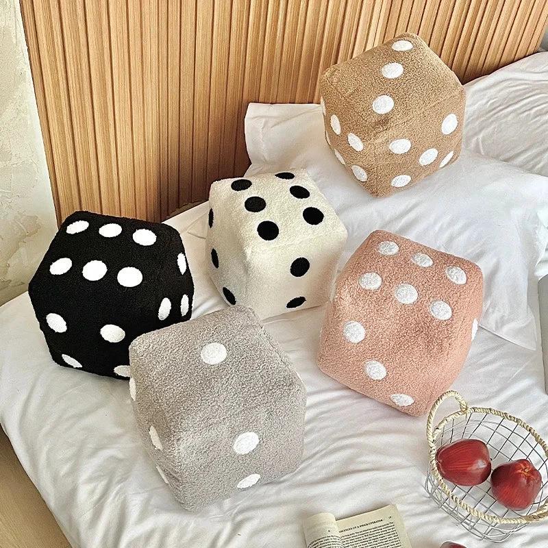 Dice Plush Cushion by Bowlift