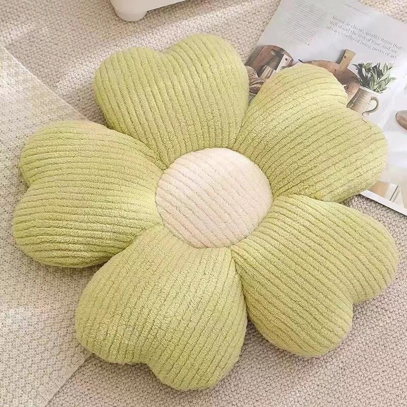 Fluffy Clover Flower Cushion by Bowlift