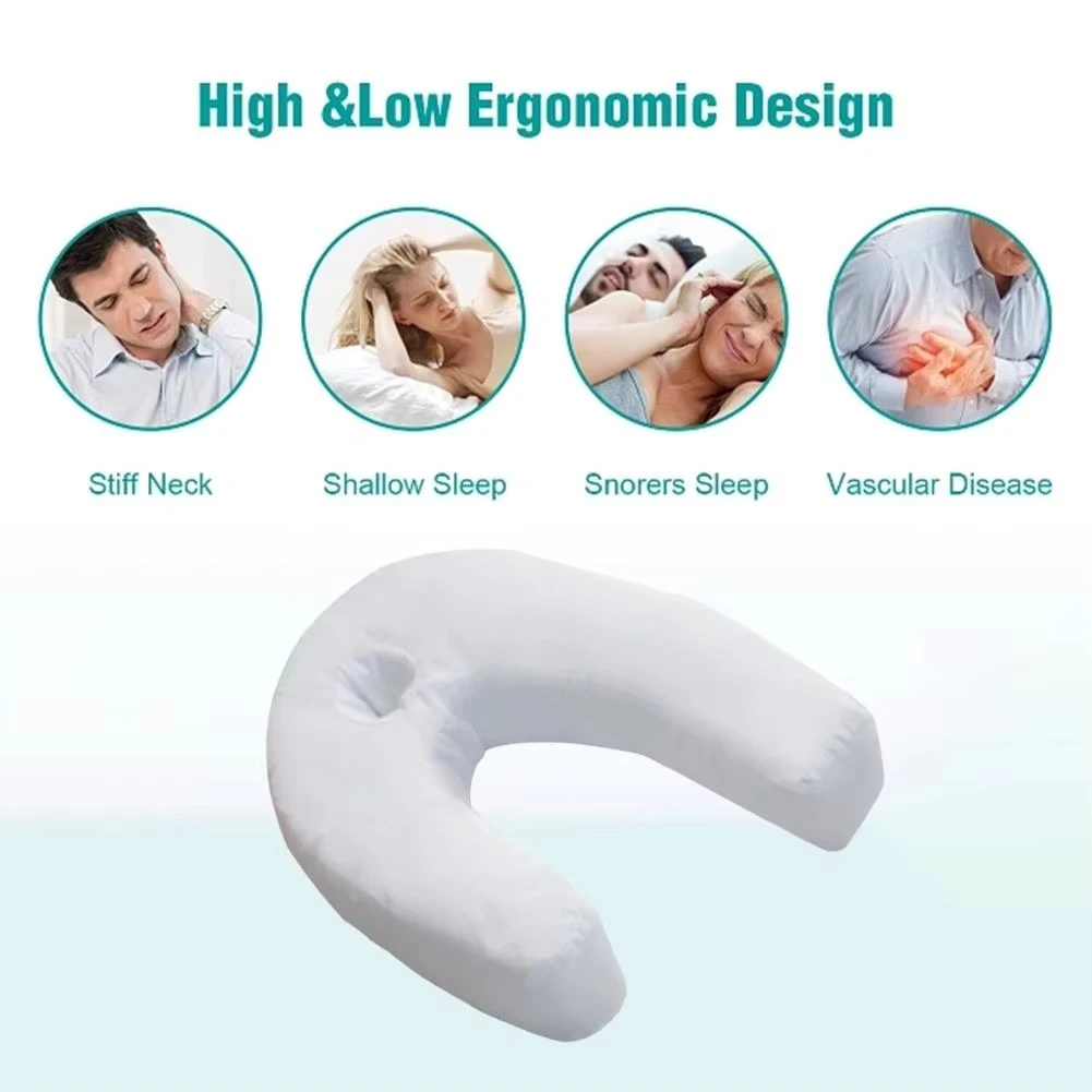 U-Shaped Side Sleeper Pillow for Neck and Spine Support by BowLift