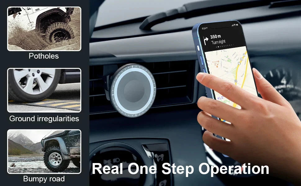 Magsafe Car Air Vent Mount Phone Holder by BowLift