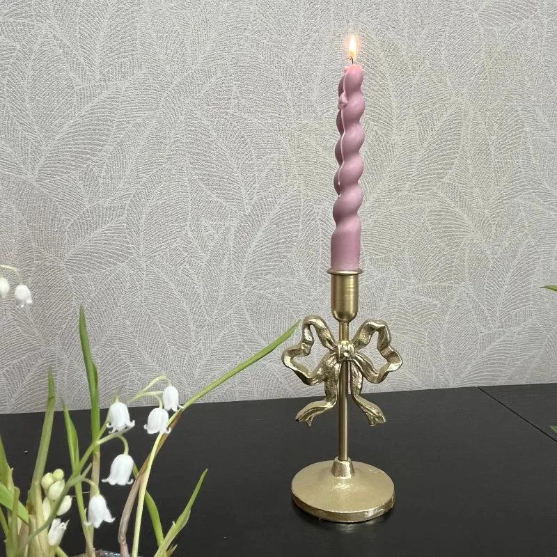 French Wrought Iron Candle Holder by Bowlift