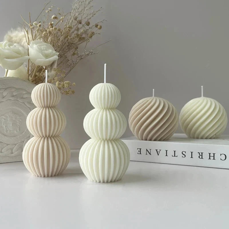Creative Geometric Scented Candle Golf Ball Design Decoration by BowLift