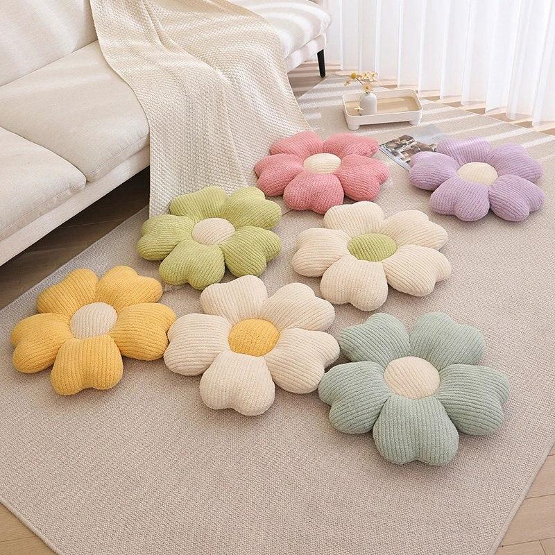Fluffy Clover Flower Cushion by Bowlift
