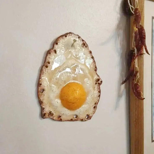 Crispy Fried Egg Wall Sculpture by Bowlift