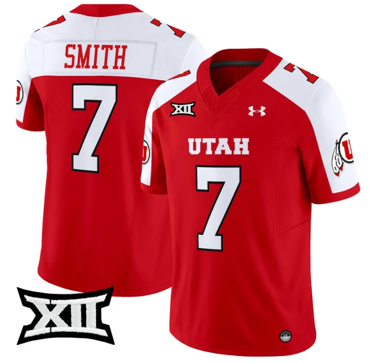 Steve Smith Sr Jersey #7 Utah Utes Vapor Limited College Football Stitched Red Alternate by My Store