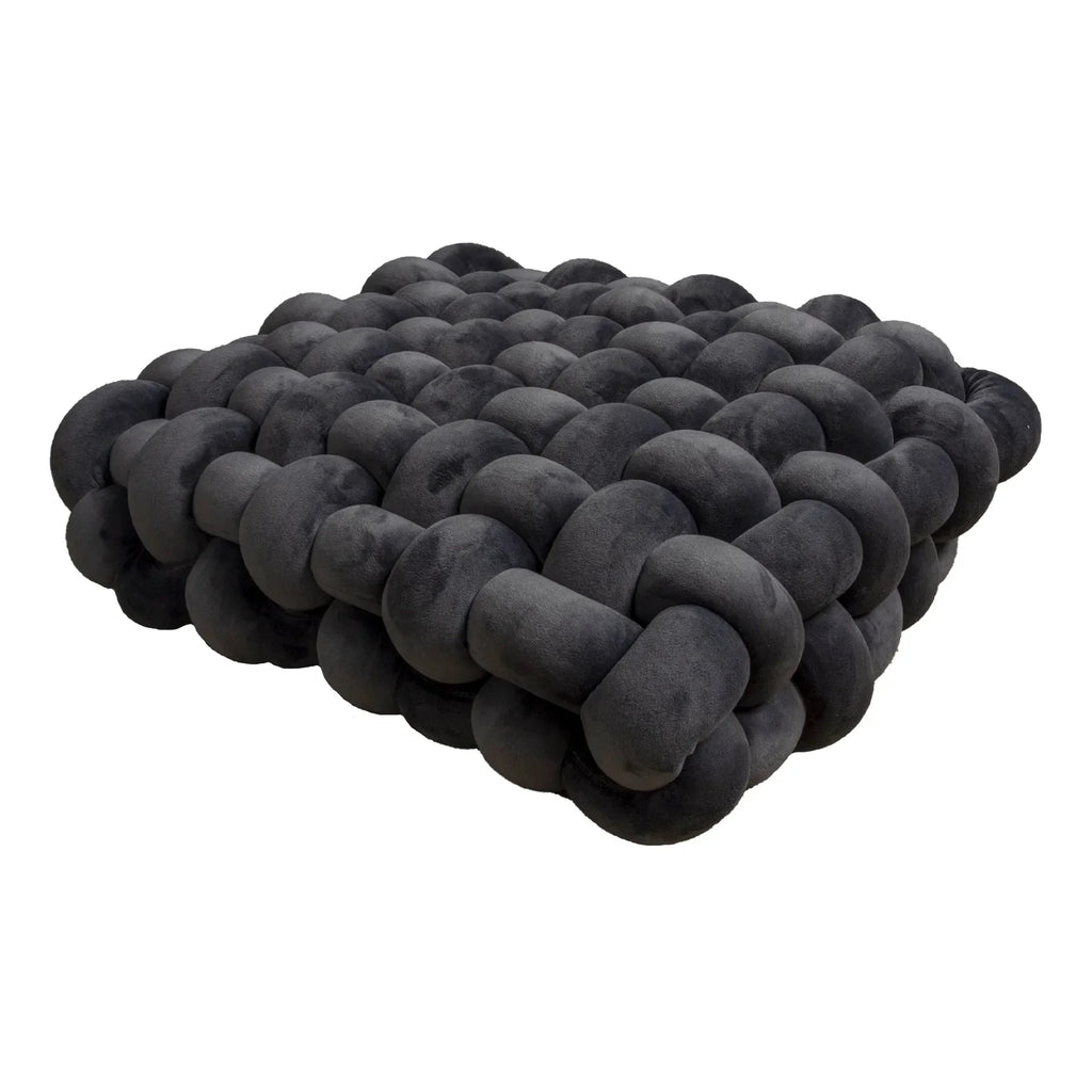 Chunky Woven Knot Cushion by Bowlift